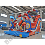 Коммерческий надувной батут "Новая ракета" 8*5*6 м