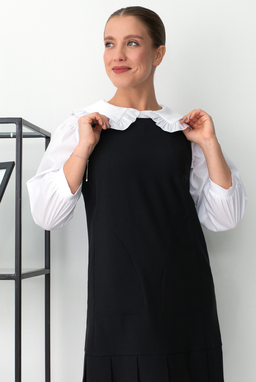 Офисный сарафан 2308АП, черный #70Ч082308АП