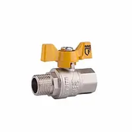 Вентиль газовый AOSKER (ф20) 3/4" НР/ВН с ручкой-бабочкой