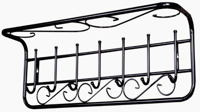 Вешалка с полкой "АЖУР" ВСПА 203 80см черный (39970) Не заказывать