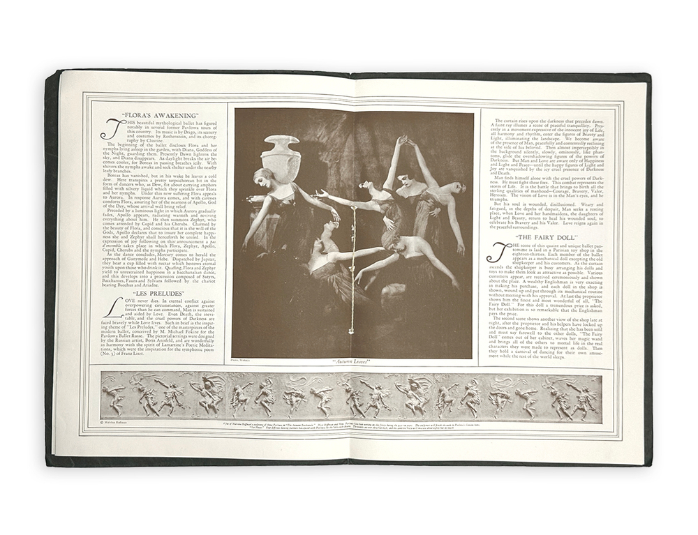 Анна Павлова. Программа балетных выступлений труппы А. Павловой в США в 1924-1925 гг.