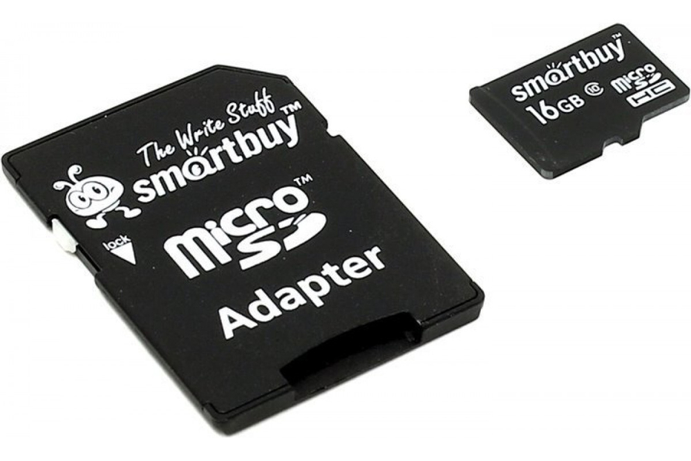 Карта памяти Smartbuy microSDHC Class 10 (10/10MB/s) 16GB + ADP