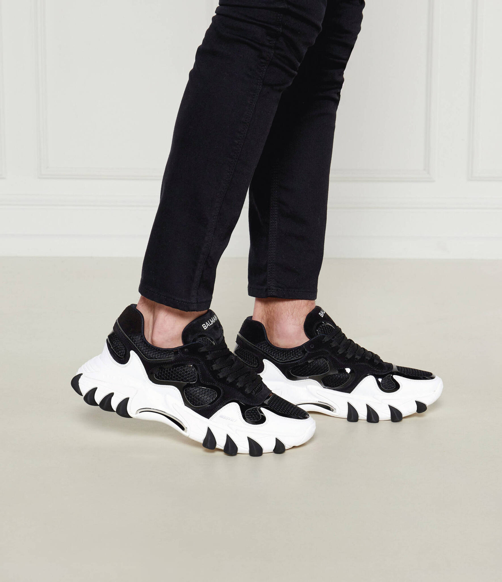 Кожаные кроссовки b-east Balmain - черный(DM1VI327 TRCM)