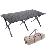 Стол кемпинговый складной DC-5003, 117*59*44 см, цвет: чёрный, каркас алюминий, ТуристМастер