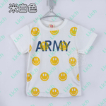 Футболка с принтами смайла Army