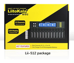 Зарядное устройство Liitokala Lii-S12 Standard, для аккумуляторов, EU