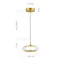 SL6239.203.01 Светильник подвесной ST-Luce золото/прозрачный LED 1*7W 3000K FRITTELA