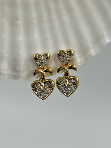 Клипсы с сердечками Nina Ricci