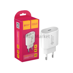 Сетевое зарядное устройство Dream PD01, 1 USB-C, 20W, 3A, белый