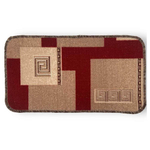 Коврик 100*140см Люксор Люкс Принт ворс 3мм, красный (ассорти)