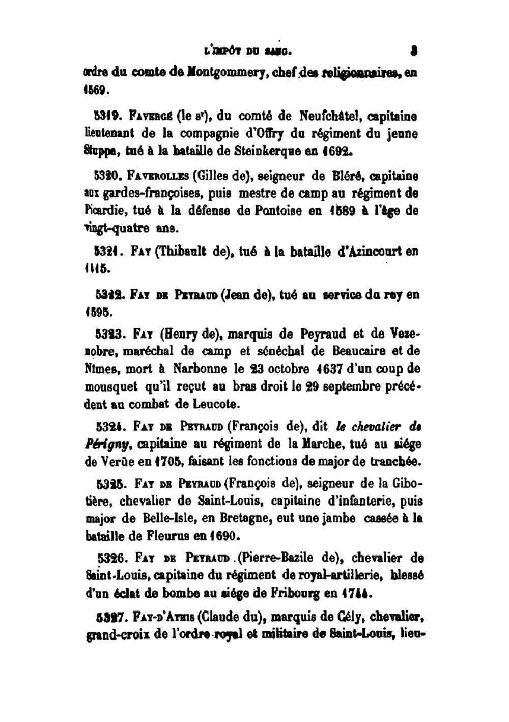 L'impot Du Sang: Ou, La Noblesse De France Sur Les Champs De Bataille, Volume 2 (French Edition) | Jean François Louis D' Hozier