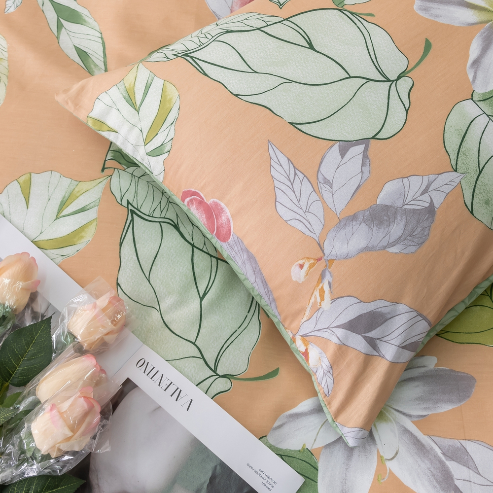 Комплект постельного белья Люкс Сатин 100% хлопок на резинке AR335