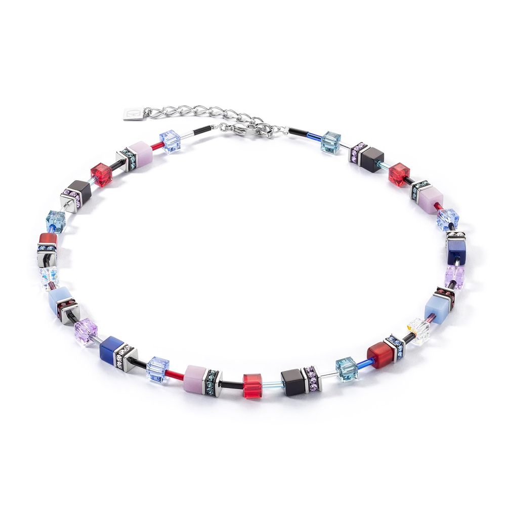 Колье Coeur de Lion Red-blue-lilac 2838/10-0330