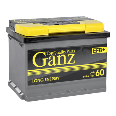 Аккумулятор GANZ EFB 60 А/ч обратный R+ 242x175x190 L2 EN 610 А