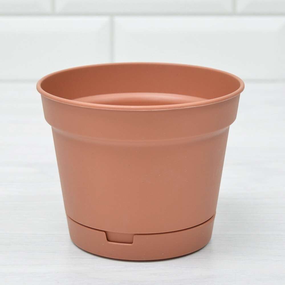 Горшок цветочный Mint 0,7л d120мм, терракотовый