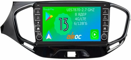 Магнитола для Lada Vesta 2015-2022, Vesta Cross - Airoc AB-3003 (кнопки и крутилки), Android 13, TS20, 6/128Гб, SIM-слот, CarPlay