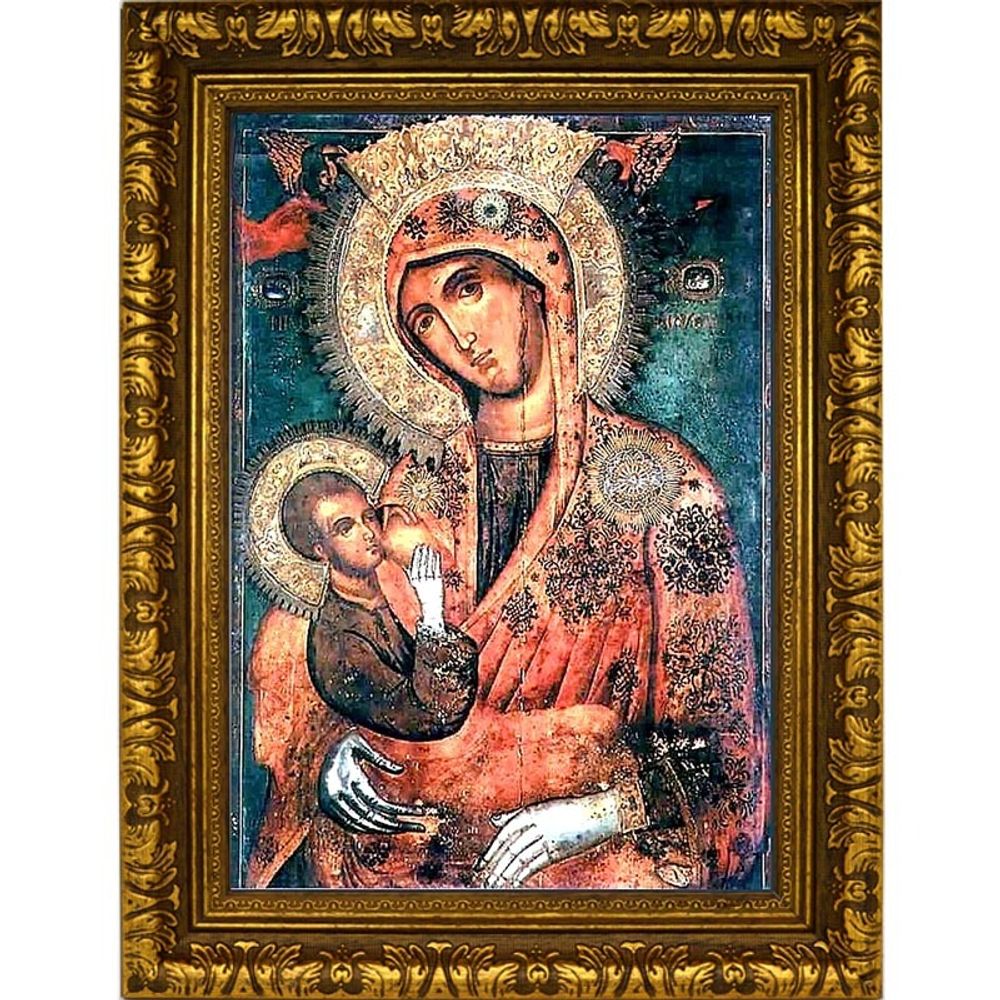 Млекопитательница. Копия старинной Афонской иконы Божьей Матери.