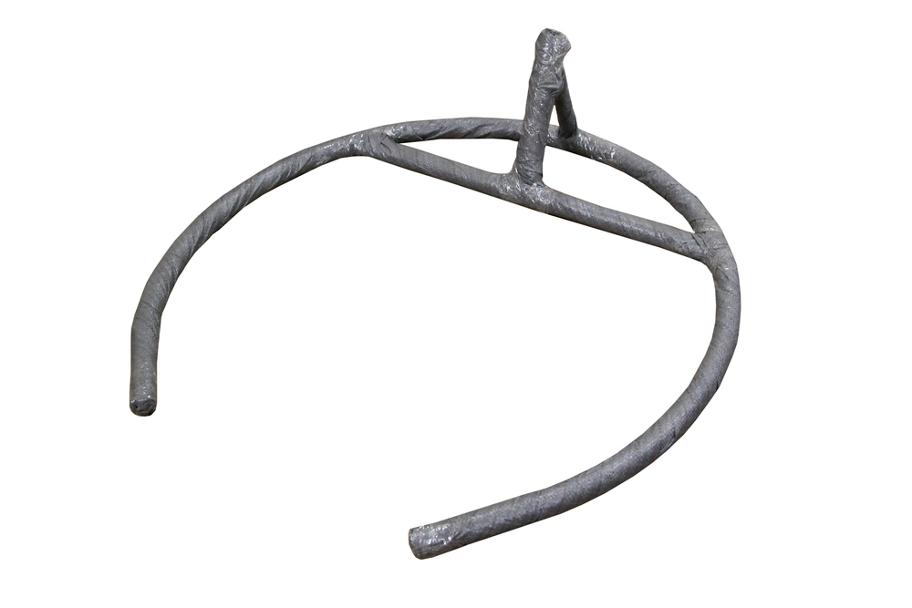 Кресло подвесное Элис арт.CN14625 (стойка+осн.черн.,корзн.серая.,подуш.сер. 3уп.(М))