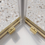 Душевой уголок BelBagno Luce A-2-80-C-ORO 80x80 стекло прозрачное/профиль золото