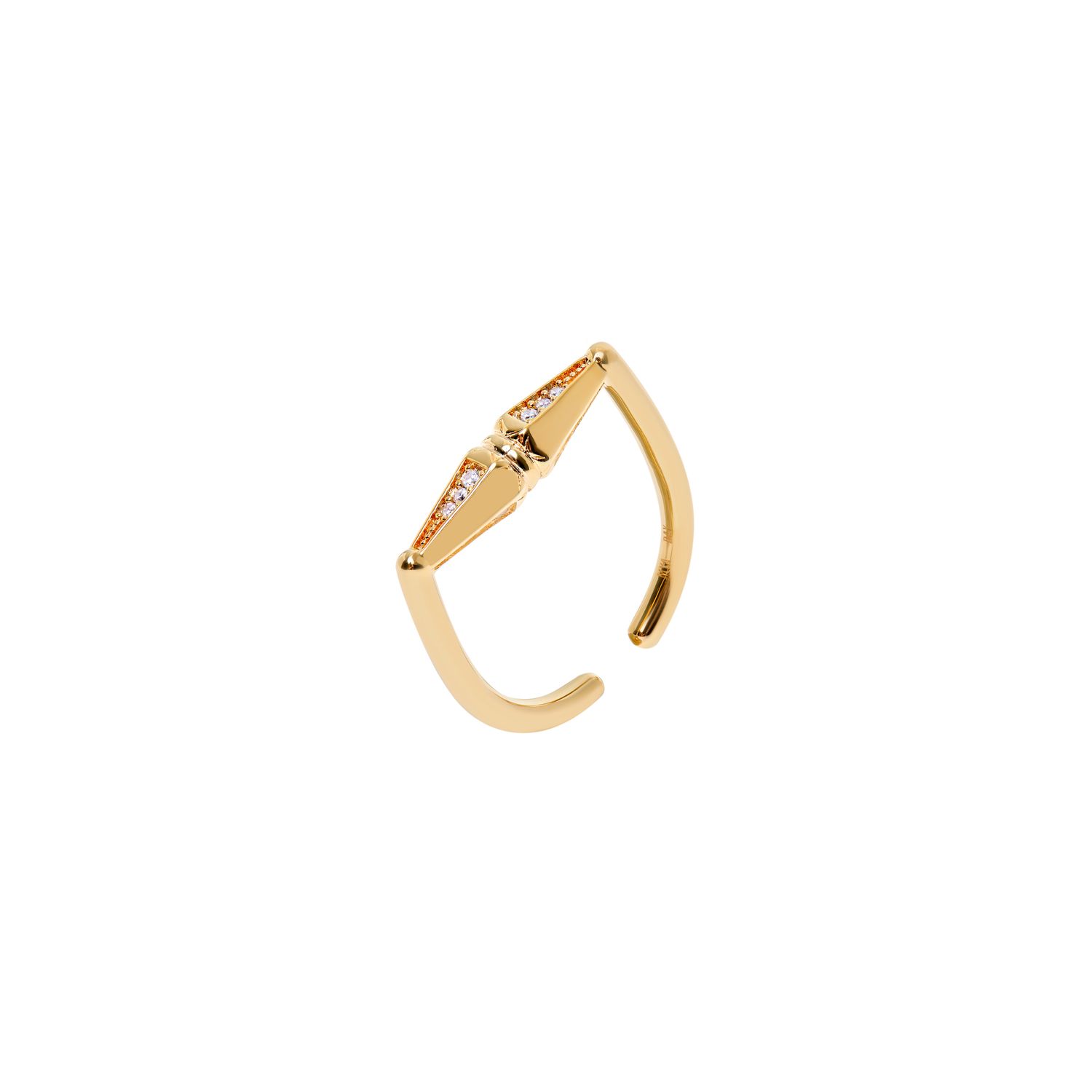 Кольцо Bicone Gold Ring