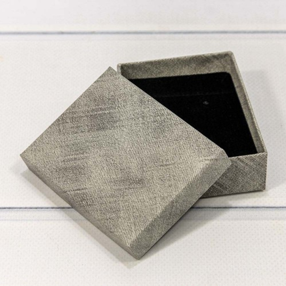 Коробка Ювелирная 7х9х2.8 см (Серый)