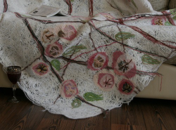 Плед ручной работы «Цветущая яблоня»