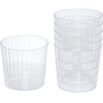 Стакан 210мл «DOLCE VITA» в наборе 6шт ребристый