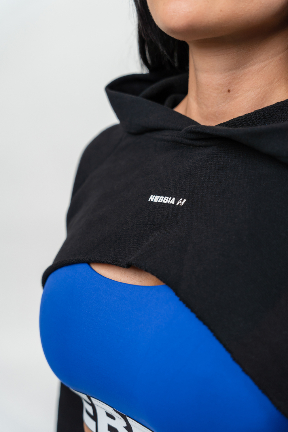 Кофта DESIGNER CROPPED HOODIE GYM TIME 259 Черная