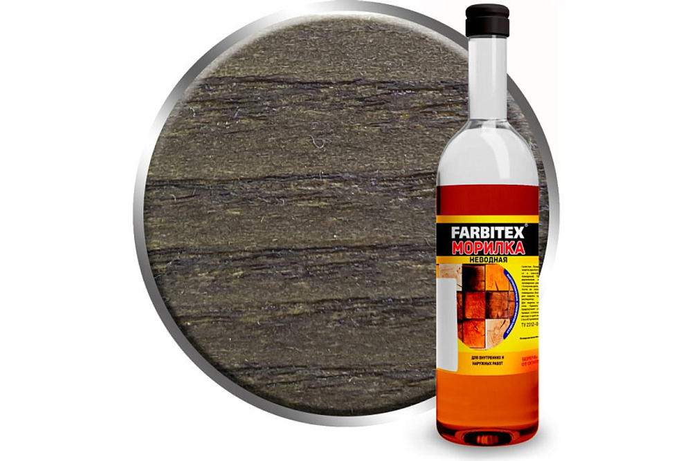Морилка неводная  0,5л. (0,42 кг), стекло, орех FARBITEX