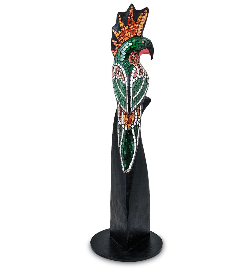 Decor and Gift 23-030-03 Н-р статуэток из трех «Какаду» дерево+стекл.мозаика (50,40,30 см)