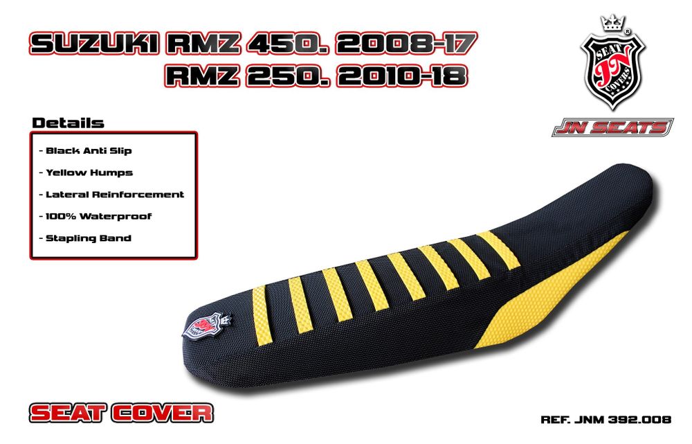 Suzuki RMZ 450 2008-2017 JN-Europe чехол для сиденья Противоскользящий Супер-сцепление (Super-Grip)