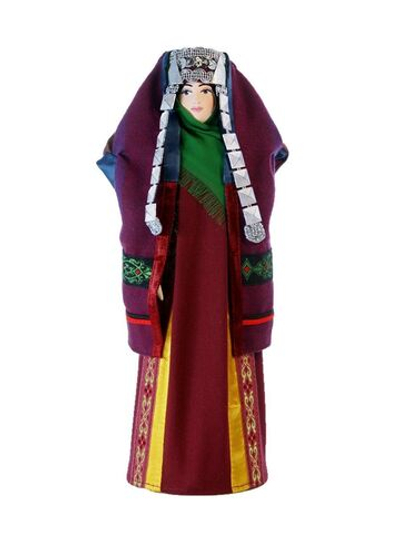 Кукла коллекционная в туркмено-текинском женском костюме