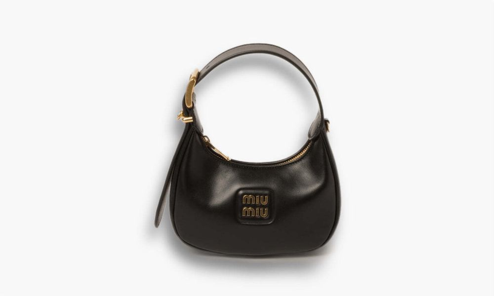 Сумка Miu Miu Leather Hobo Bag &quot;Black&quot;