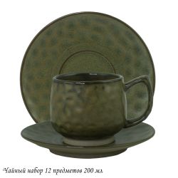 Lenardi 205-430 Чайный набор 12пр. 200 мл МИСТРАЛЬ в под.уп.(х6)Фарфор