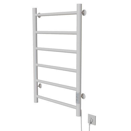 Полотенцесушитель MIXLINE VEGA  80х50 (таймер, 289 Вт, 6 перекладин) электрический БЕЛЫЙ
