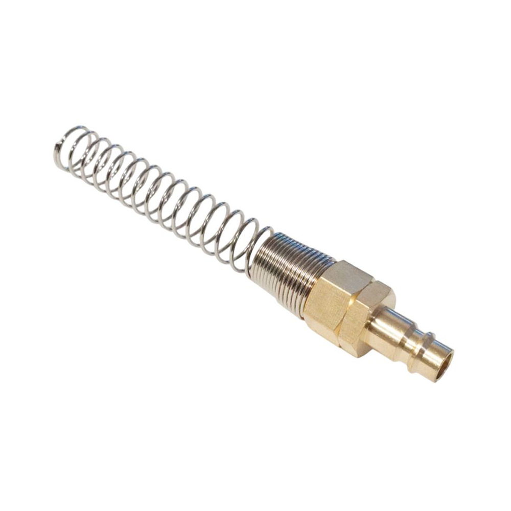 WDK-S40PPB Штуцер быстроразъемного соединения с пружиной 10x14 мм, латунь