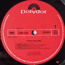 Винтажная виниловая пластинка LP Frank Stallone Фрэнк Сталлоне (Japan 1984) (Obi)