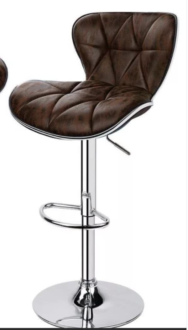 Стул барный  Cremona КОРИЧНЕВЫЙ /ХРОМ