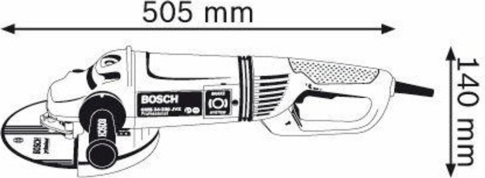 Болгарка (УШМ) BOSCH GWS 24-230 JVX  0601864504