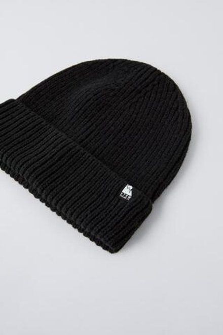 ZARA ШАПКА SKI, ЧЕРНЫЙ