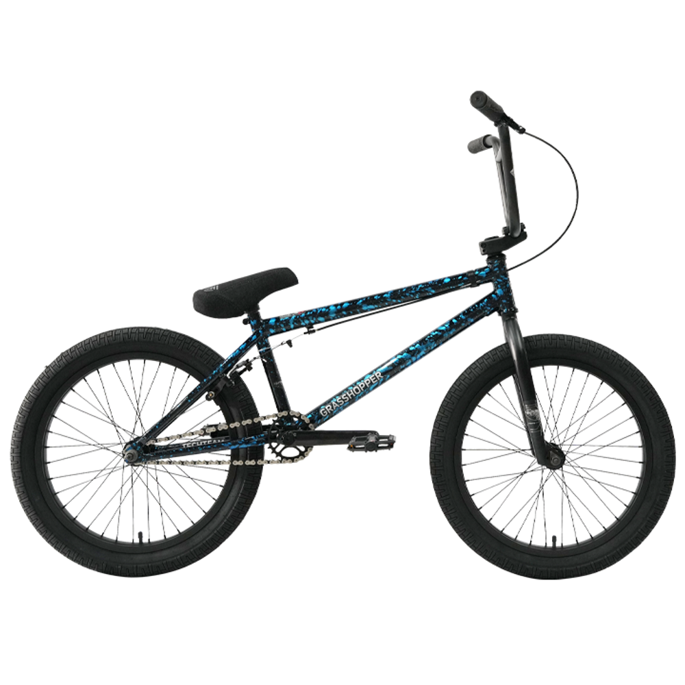 Велосипед TechTeam Grasshoper 20"х20,8" сине-черный 2024