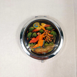 Ручное зеркало "Иван-царевич и Жар-птица"  (худ. роспись Палех)