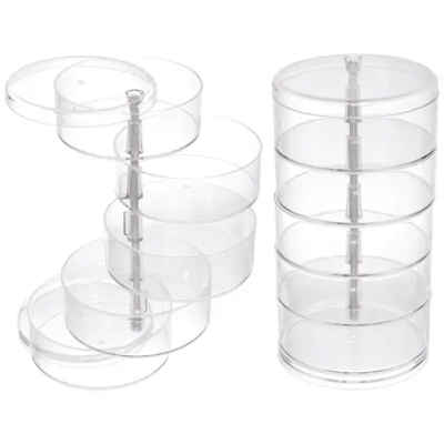 Органайзер для хранения «МАРЦИПАН», прозрачный, пять отделений, 17.5*11.5*3.5 (упаковка коробка)