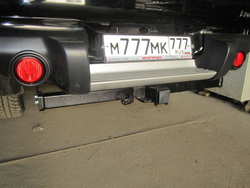 Фаркоп с элект. Smart, на Mitsubishi L 200 FA 0857-E (с 2013 по 2015 г.в.(удлинённый кузов)) (паспорт и сертификат в комплекте) Бизон