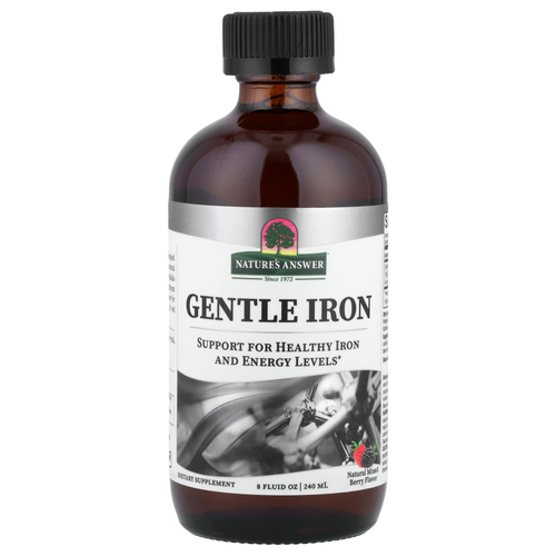 Nature's Answer, Gentle Iron, натуральное ягодное ассорти, 240 мл (8 жидк. унц.)