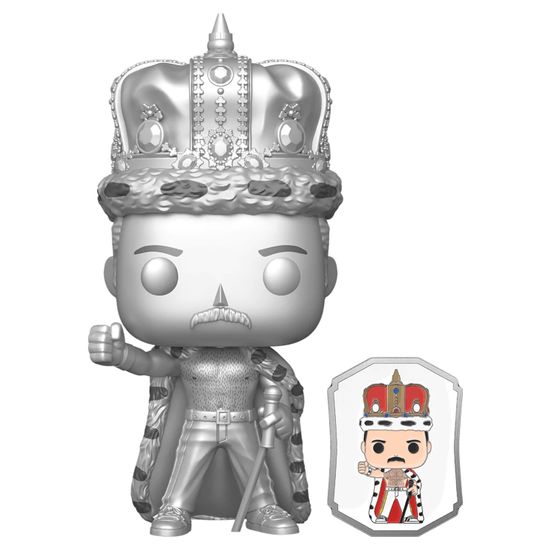 Фигурка Funko POP! Rocks Queen Freddie Mercury King (MT) w/Pin (Exc) (184) 68953 / Фигурка Фанко ПОП! в виде британского певца, Фредди Меркьюри