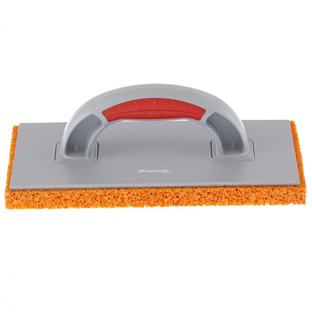 Терка пластмассовая, гидрорезиновое покрытие 18 мм, 270 x 130 мм, двухкомпонентная ручка Matrix