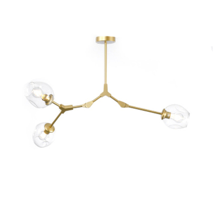 Ceiling design lamp  Branching Bubble by Roll & Hill (Lindsey Adelman) (3 lampshade ,  Gold)