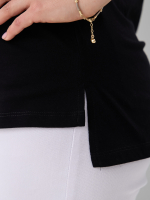 Блузка БЛ-131/фламли-черный