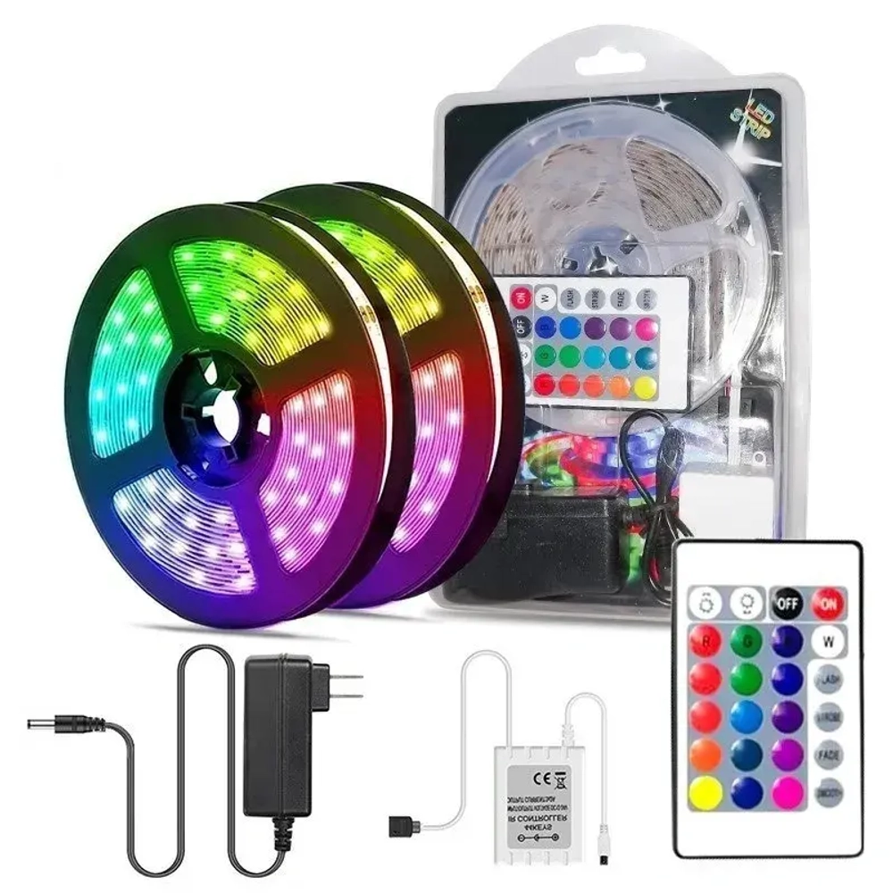 Светодиодная RGB лента 5м с диодами 2835